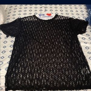 Dior Sheer BlCk shirt large